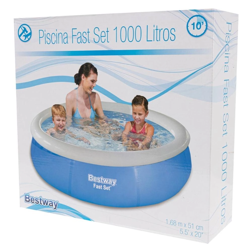 Piscina Inflavel 1000 Litros 1.68x51cm Bst 094 Etilux