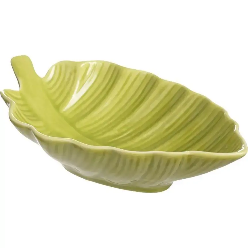 Folha Decor Procelana 14,5 cm Verde Hauskraft