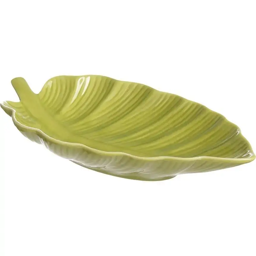Folha Decor Procelana 21,5 cm Verde Hauskraft