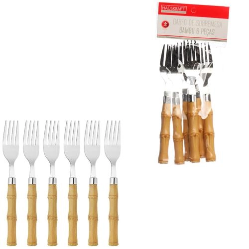 Garfo S/Mesa Bambu 6 Peças Hauskraft