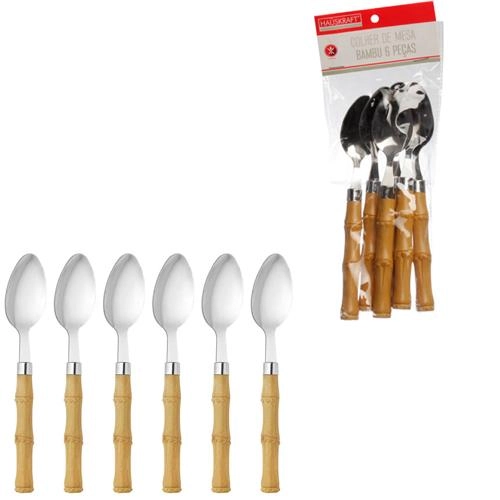 Colher Mesa Bambu 6 Peças Hauskraft