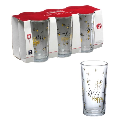 Conj Hauskraft Copos Ld Honey 250ml 6pcs Un