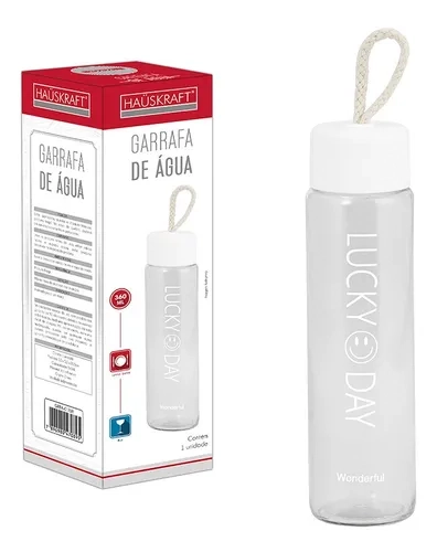 Garrafa Hauskraft Lucky Day C/tampa Vd 360ml
