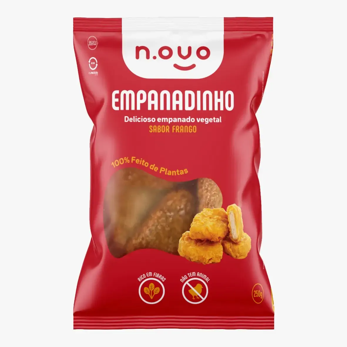 Empanadinho Vegetal Frango N.ovo Pacote 250g