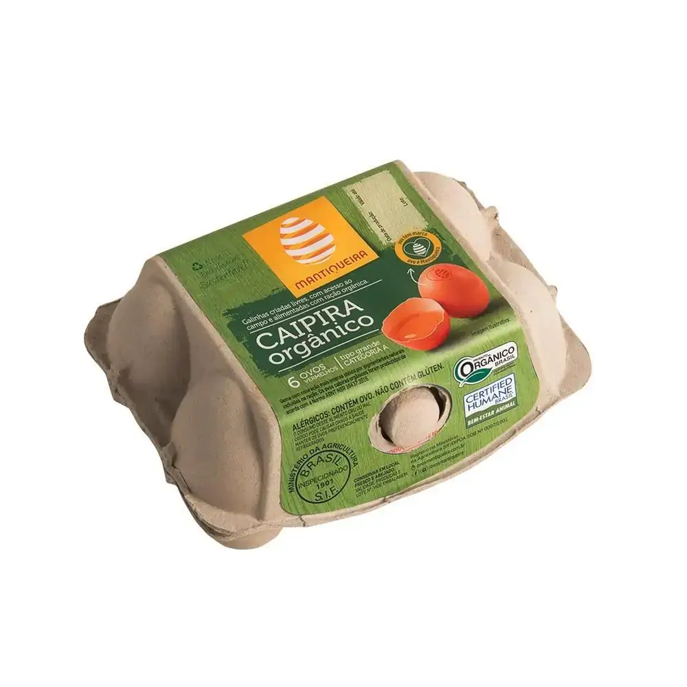 Ovo Verm Grande Organico Mantiqueira Cx Com 15 Bj De 06 Ovos