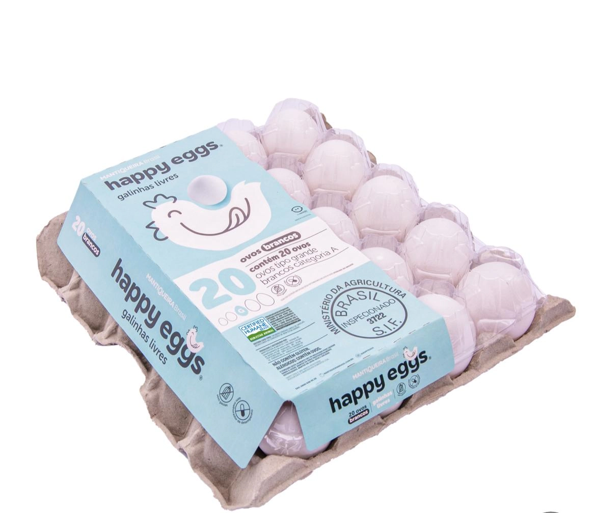Ovos Mantiqueira Happy Eggs Pvc Gd Bc C/20un