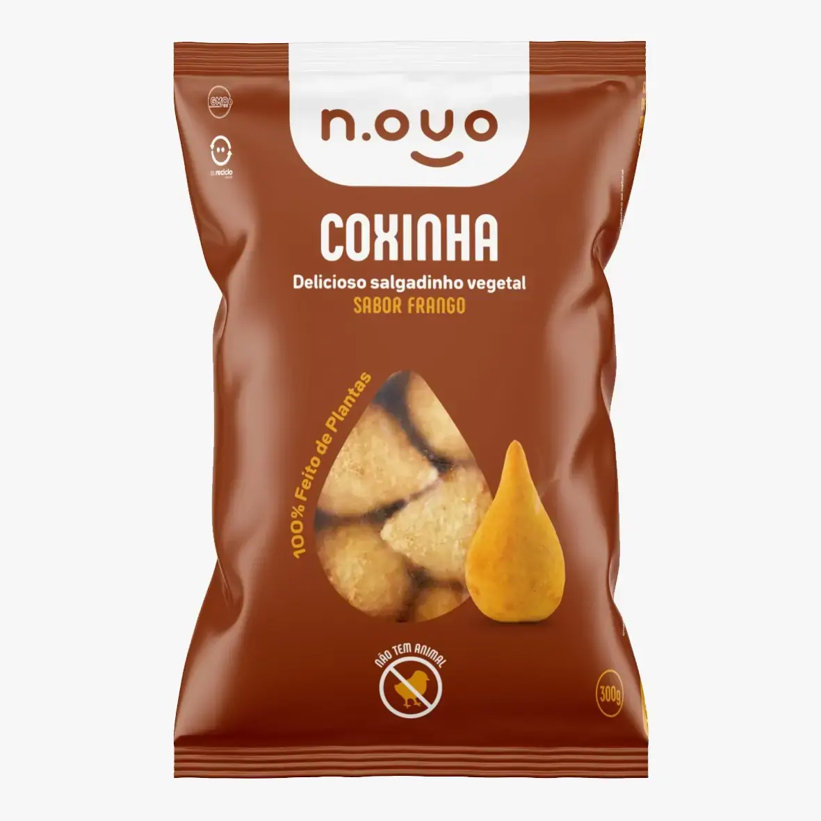 Coxinha Congelada Vegetal Frango N.ovo Pacote 300g
