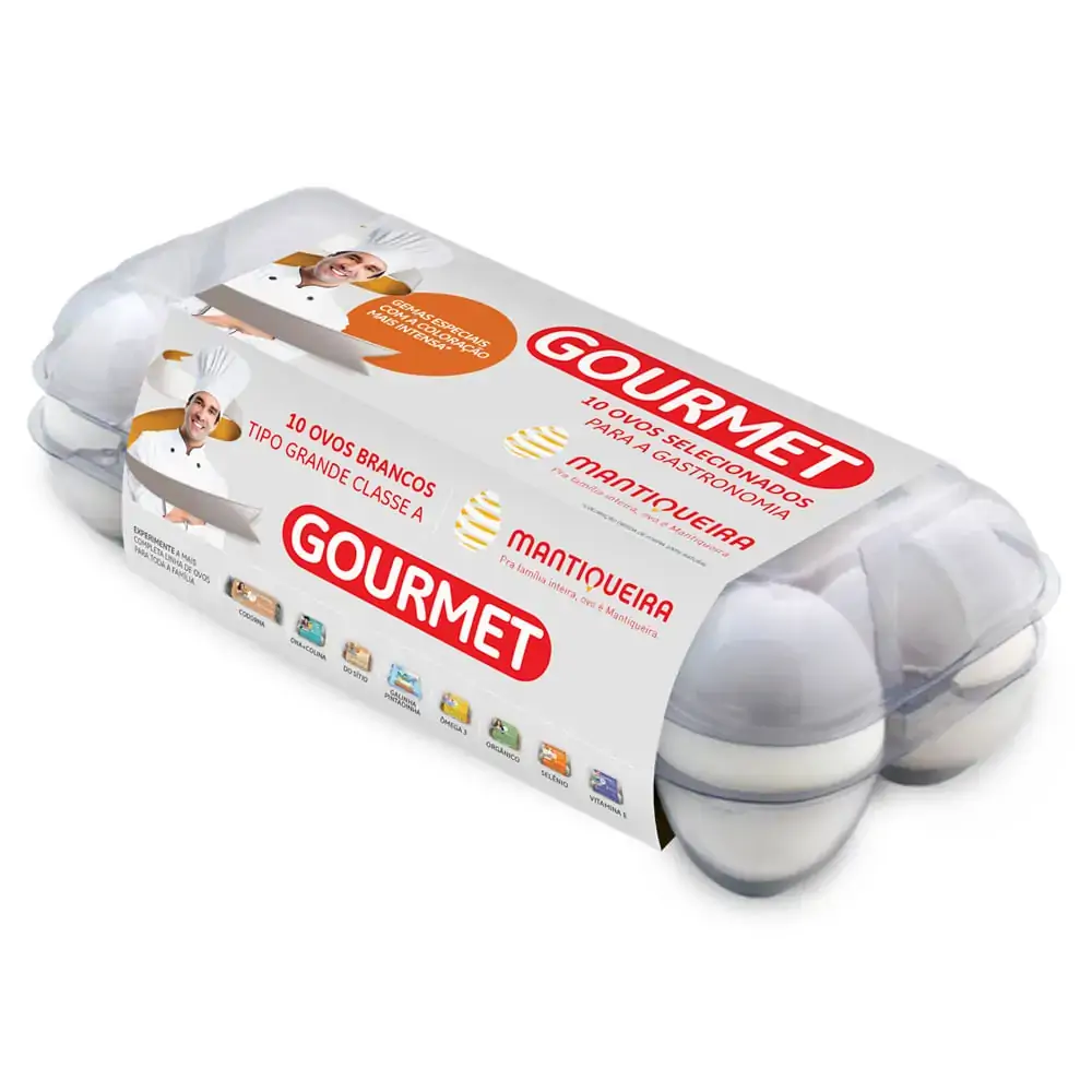 Ovo Gourmet Estojo Polpa 10 Ovos Brancos Tipo Grande Cat A R
