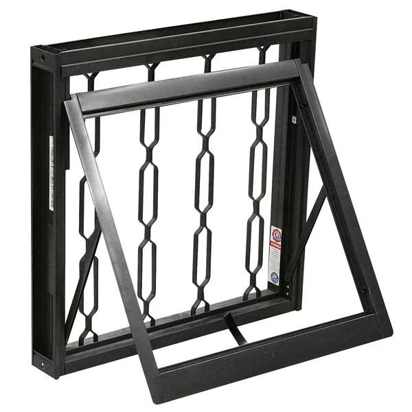 Janela de Aço Maxim-ar 60x60cm com Grade Silenfort Sasazaki