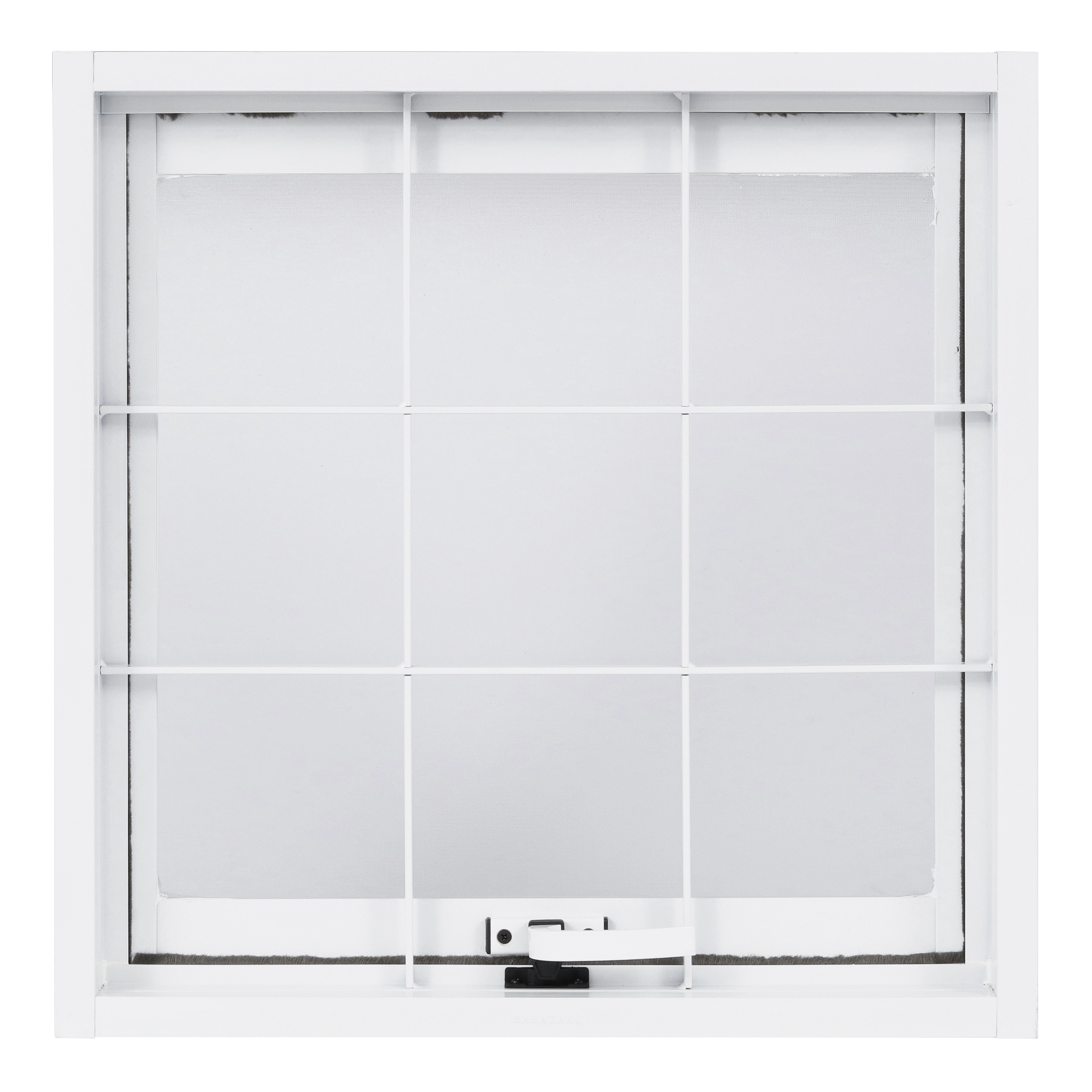Janela de Aço Maxim-ar 60x60cm com Grade e Vidro Mini Boreal Prátika Sasazaki Branca