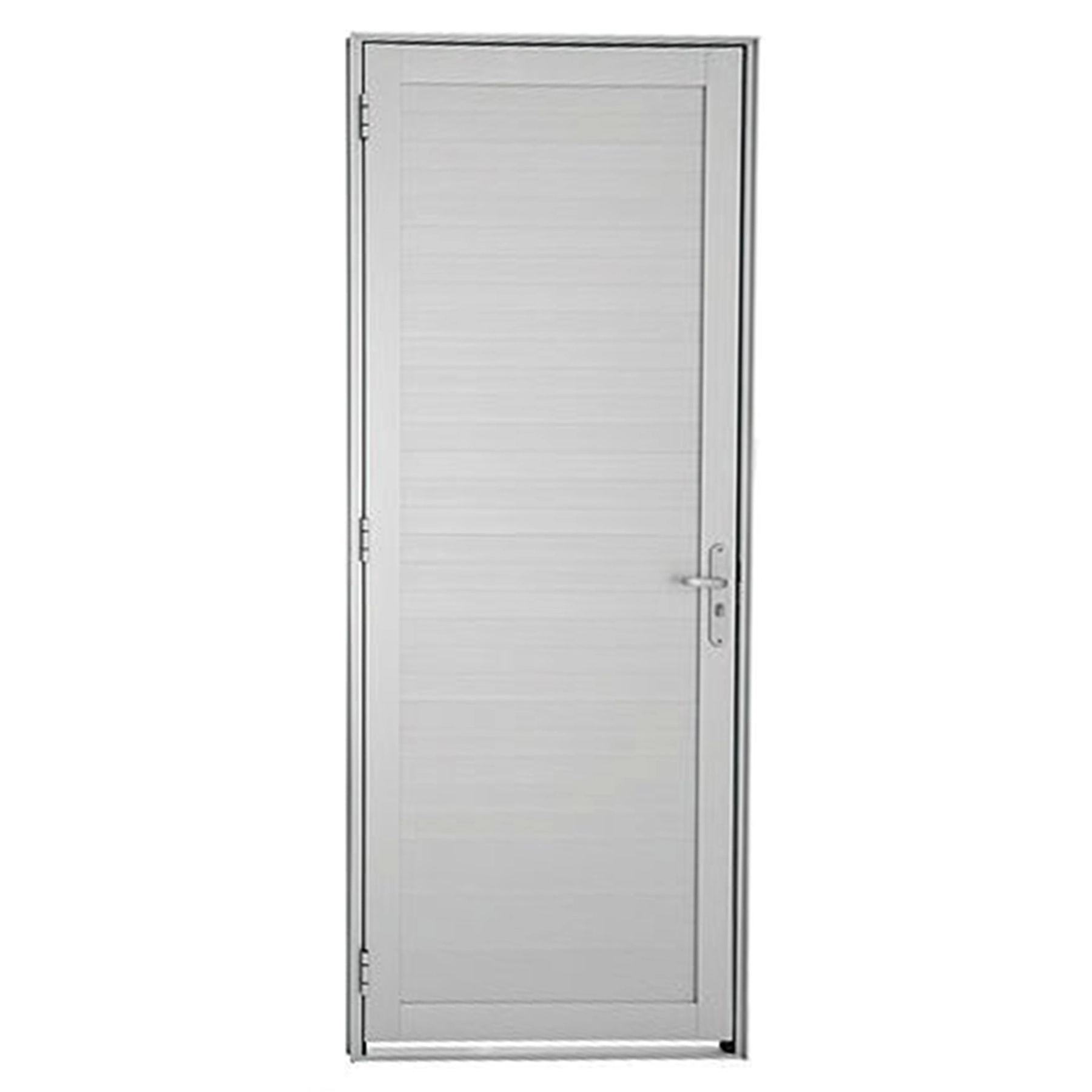 Porta Lambril de Giro Alumínio Branco 2,16x0,88m Lado Esquerdo Linha Alumifort Sasazaki