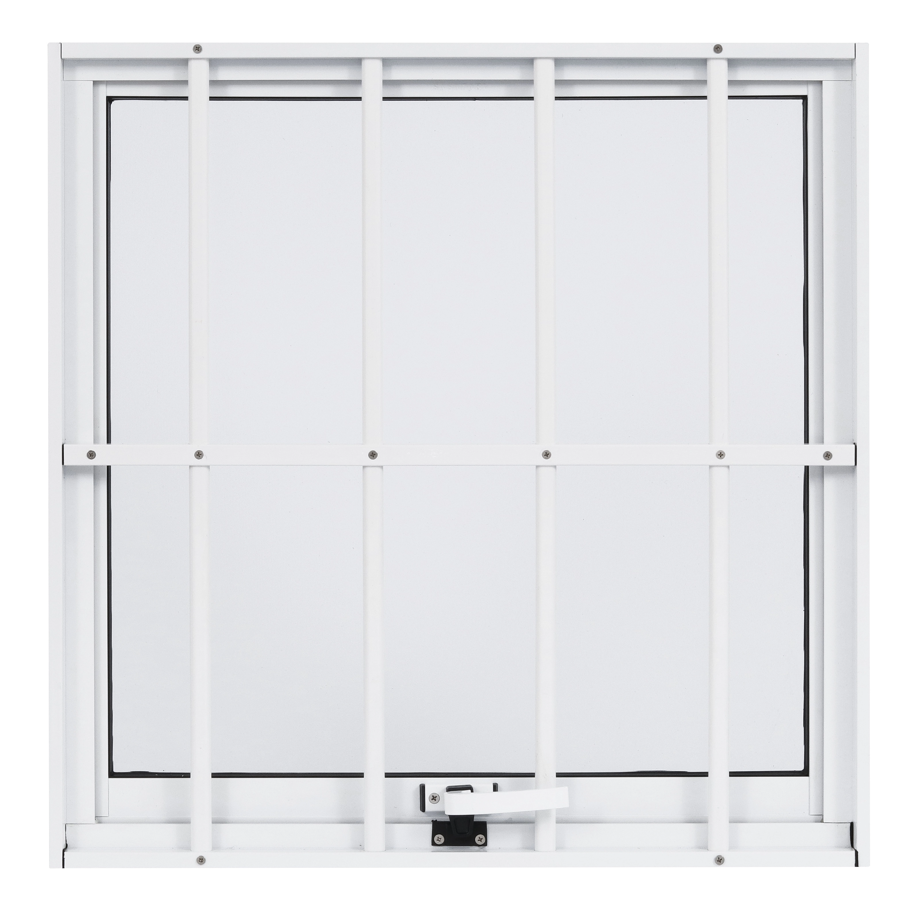 Janela de Alumínio Maxim-ar 60x60cm com Grade e Vidro Mini Boreal Alumifit Sasazaki Branca