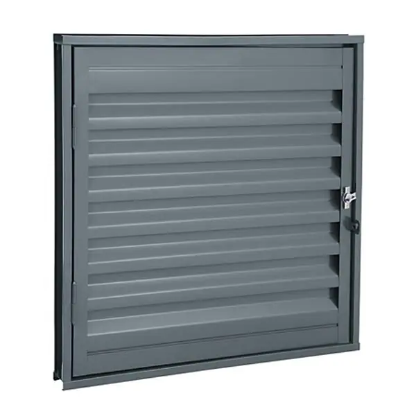 Porta Alçapão Veneziana de Giro Metal Aço 0,60x0,60m Sasazaki