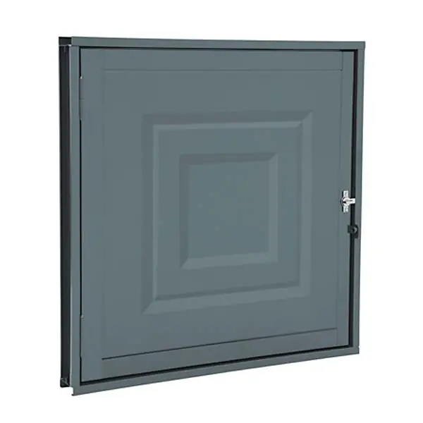 Porta Alçapão Decorada de Giro Metal Aço 0,80x0,60m Sasazaki
