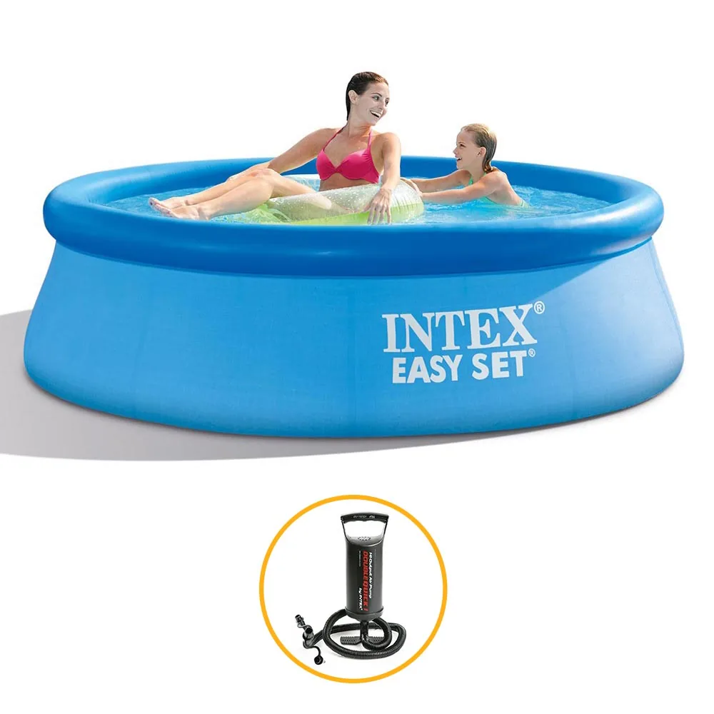 Piscina Inflável Easy Set 1.942 Litros Com Bomba De Encher Intex