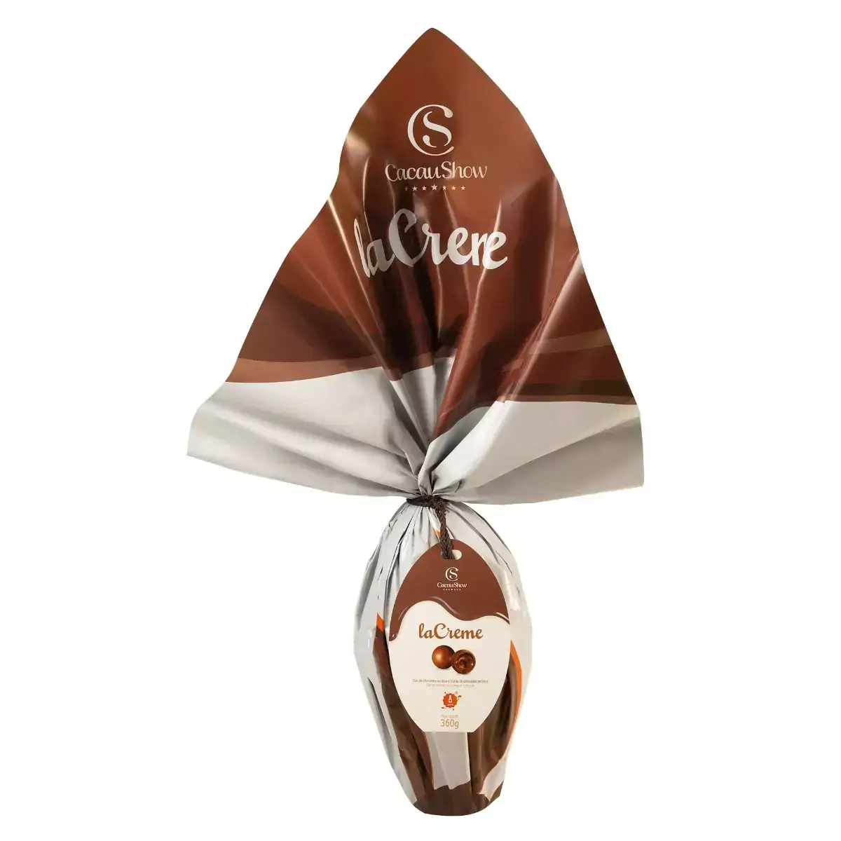 Ovo de Páscoa Lacreme ao Leite Cacau Show 360g