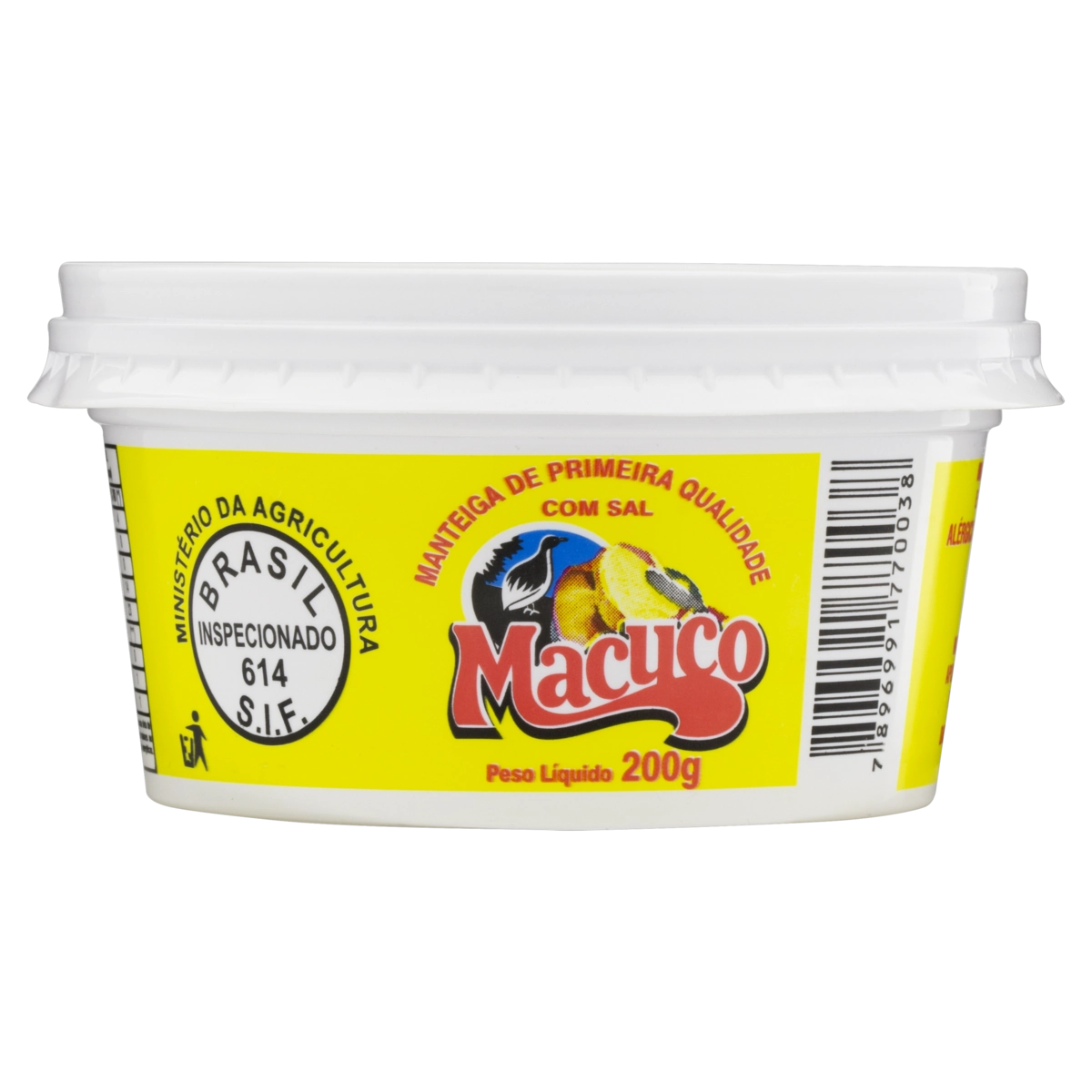 Manteiga Com Sal Macuco Pote 200g