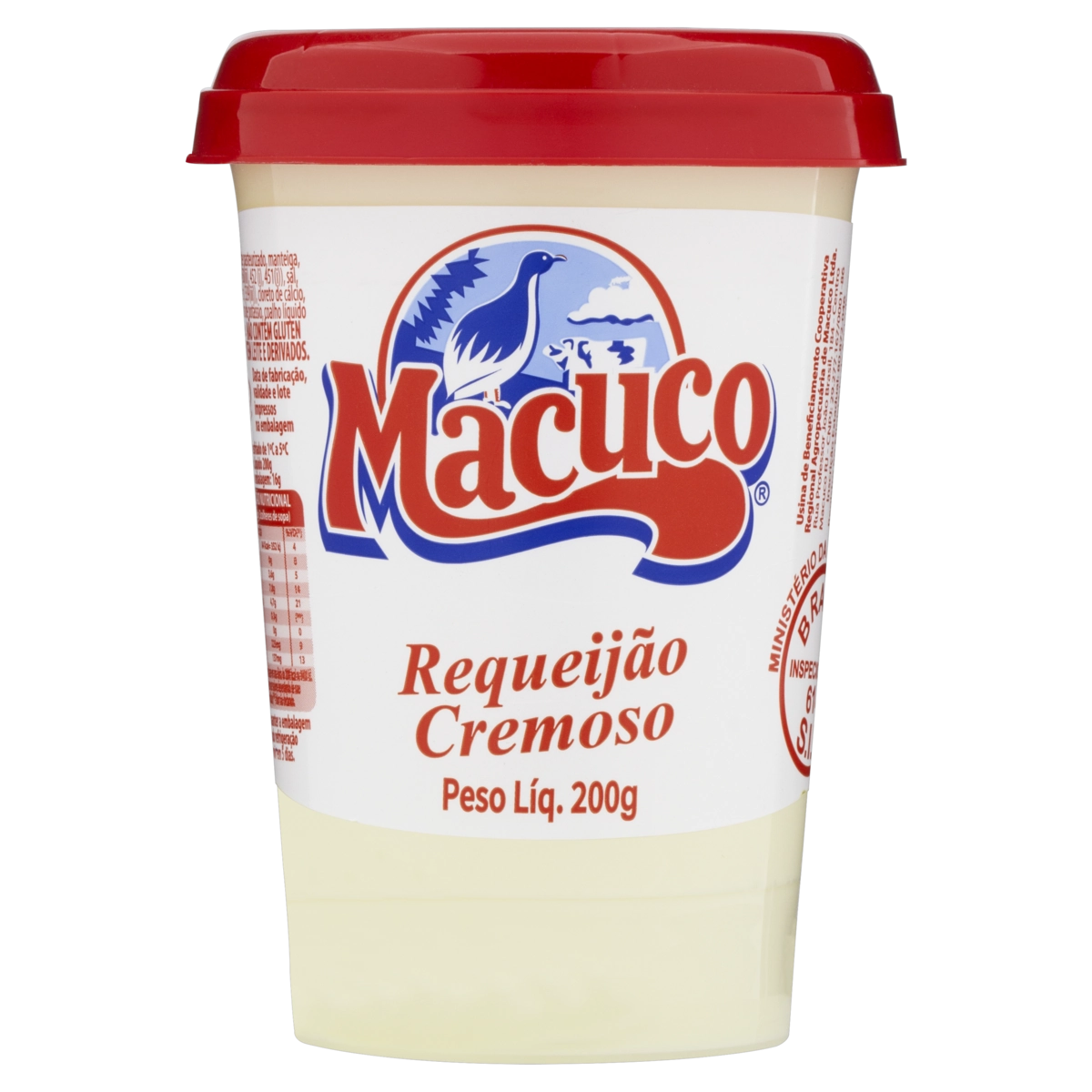 Requeijão Cremoso Macuco Copo 200g