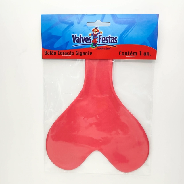 Balão Coração Gigante Valves Festas 1u