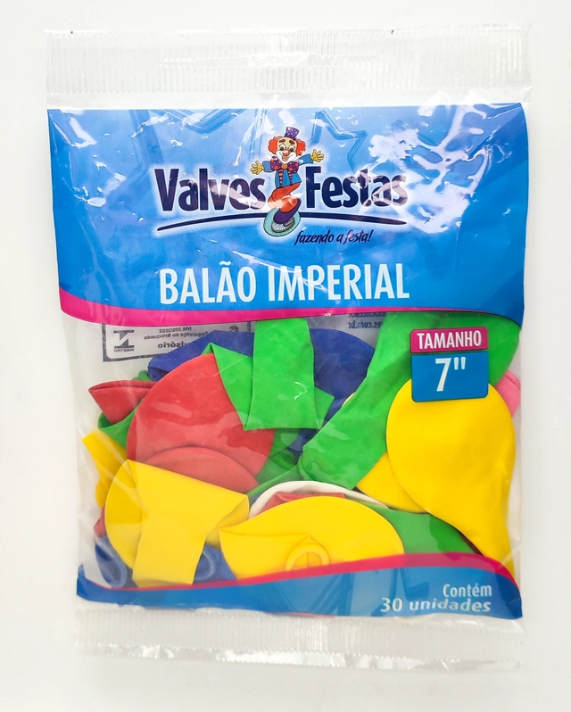 Balão Imperial Valves Festas Misto 7 Contém 30 Unidades