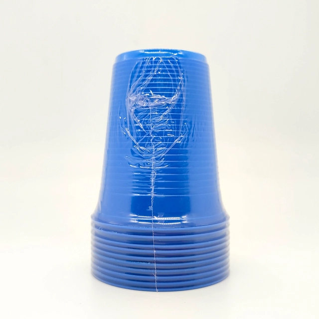 Copo Plástico Valves Festas Azul 200ml 10 Unidades