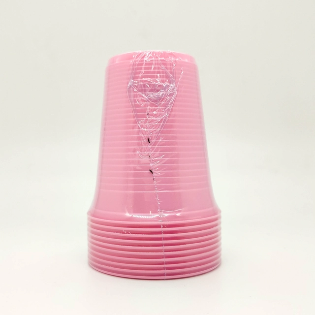 Copo Plástico Valves Festas Rosa 200ml 10 Unidades
