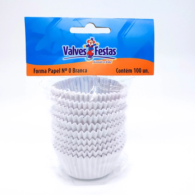 Forma De Papel Valves Festas Branca N°0 100und