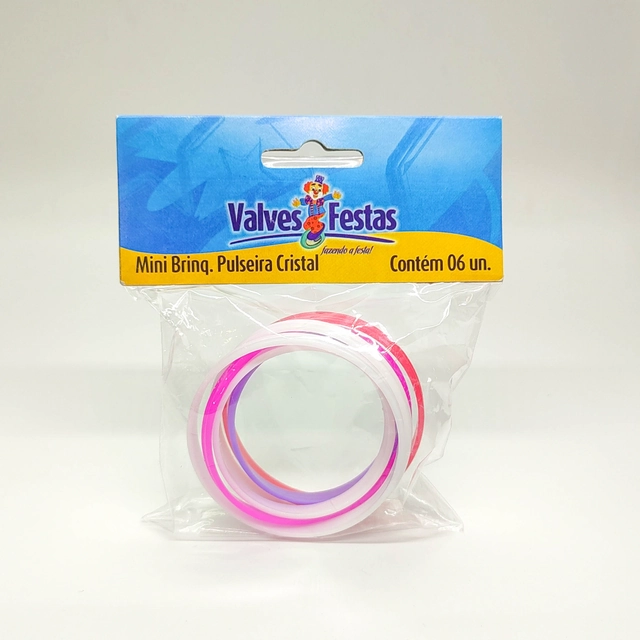 Mini Brinquedo Pulseira Cristal Valves Festas 6u
