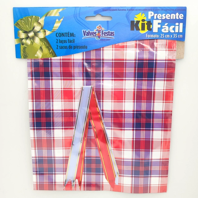 Kit Embalagem Para Presente Valves Festas 25x35cm