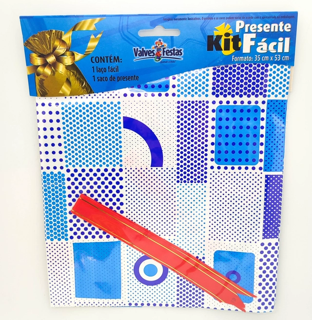 Kit Embalagem Para Presente Valves Festas 35x53cm