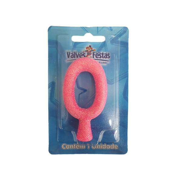 Vela Super Numero Rosa N 00