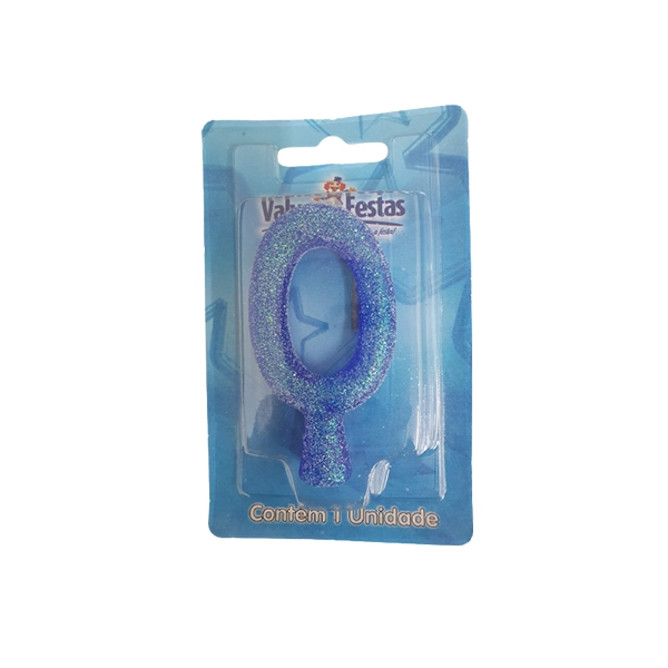 Vela Super Numero Azul N 0