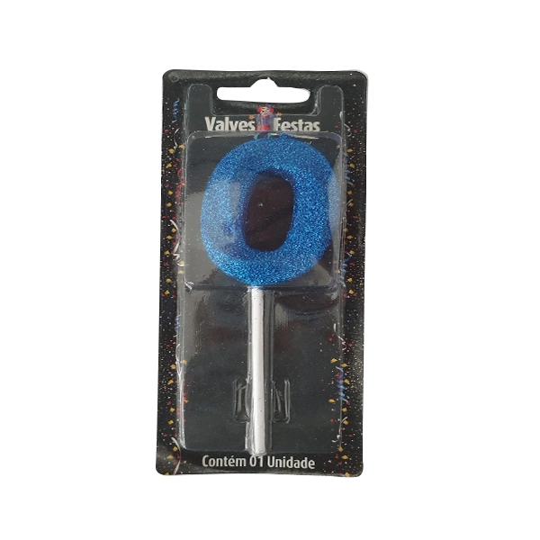 Vela Valves Festas Palito Slim Candy Azul N¿ 0 Un