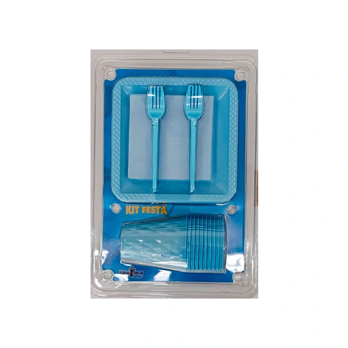 Kit Plast.valves Festas Festa Azul Candy Un