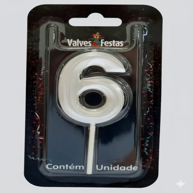 Vela Valves Mini 3d Metalizada Perola N.6