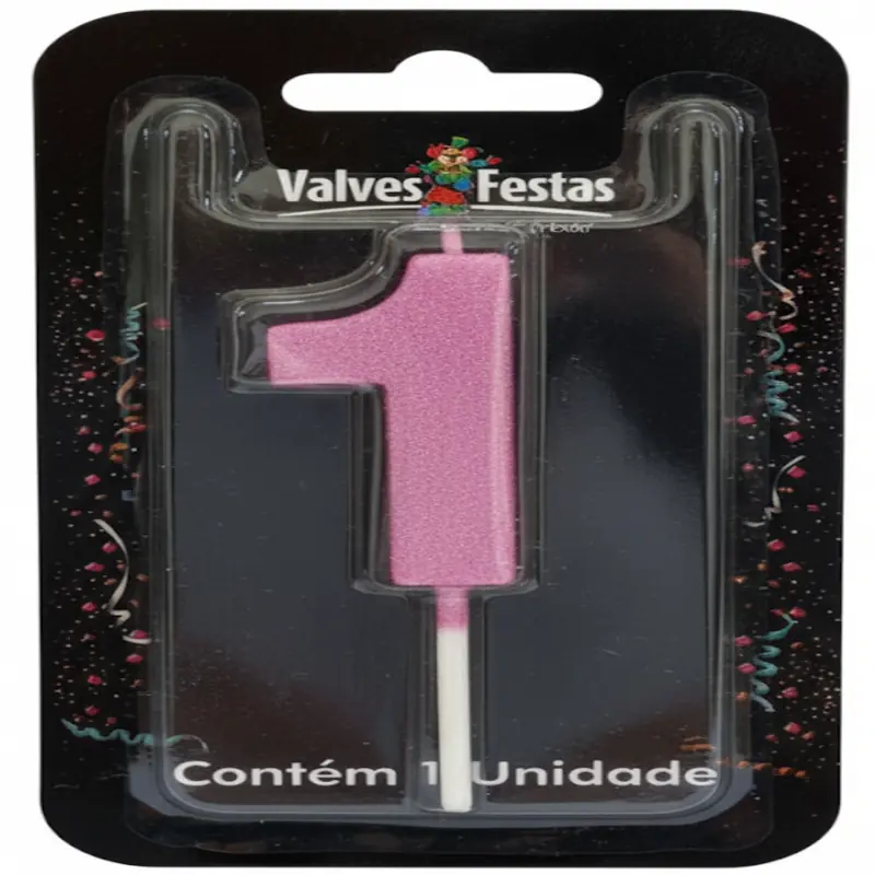 Vela Valves Metalizada Rosa N1