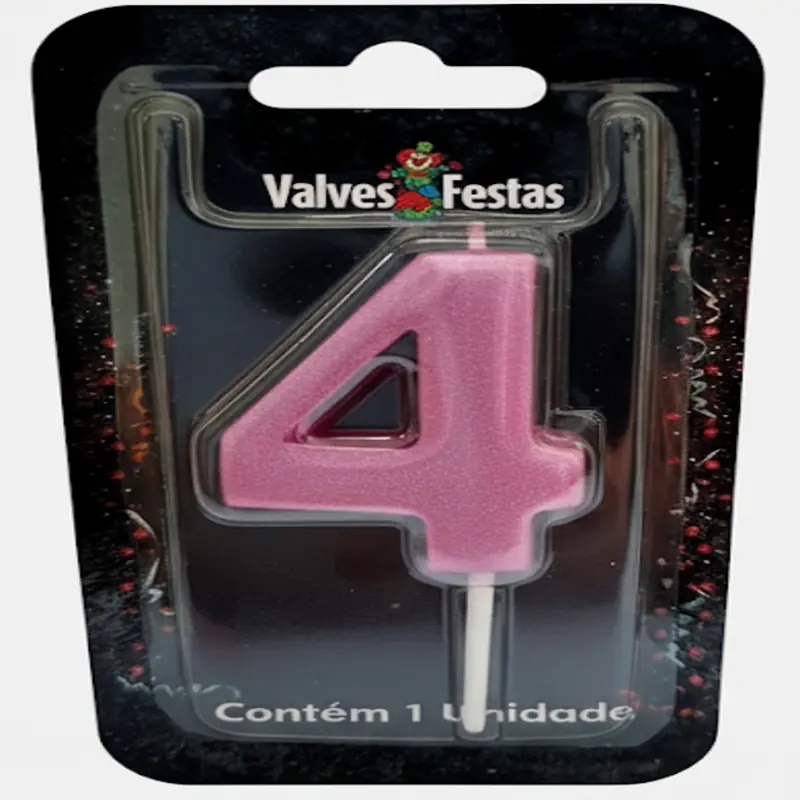 Vela Valves Metalizada Rosa N4