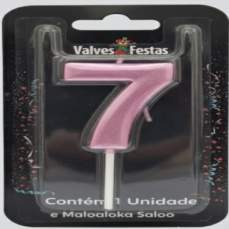 Vela Valves Metalizada Rosa N7