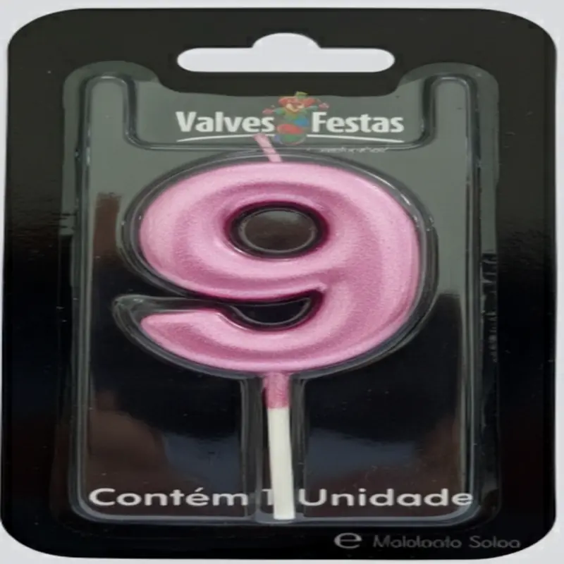 Vela Valves Metalizada Rosa N9