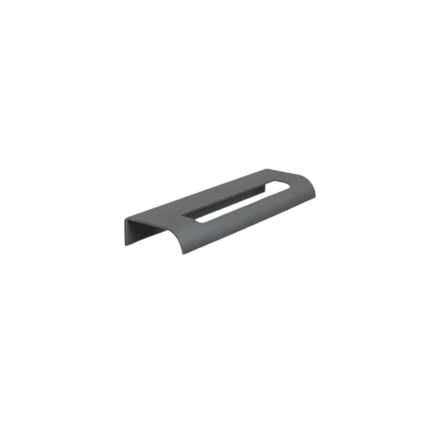Puxador Para Móveis Thin Reto Branco 125mm Aluminium Decor Prata
