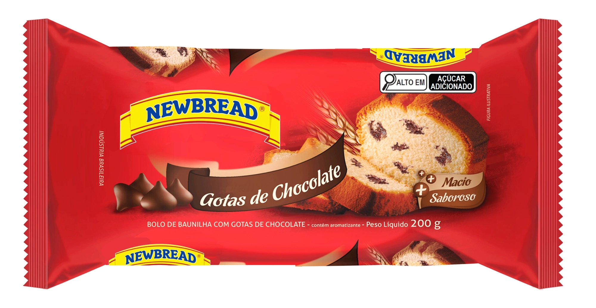 Bolo Newbread Gotas Choc