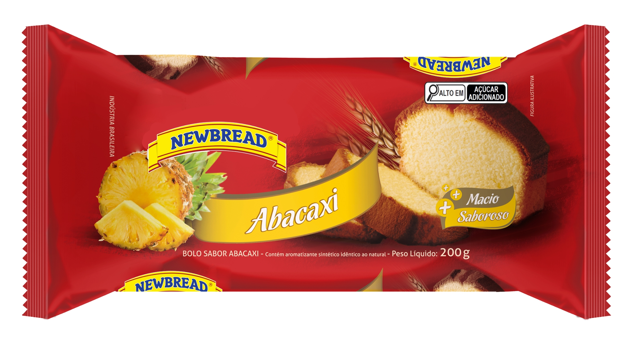 Bolo Ingles Newbread 200g Abacaxi