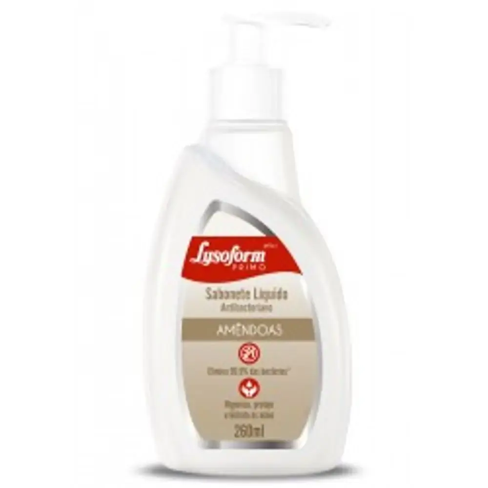 Sabonete Liquido Antibacteriano Maos Amendoas Com 260ml Lysoform