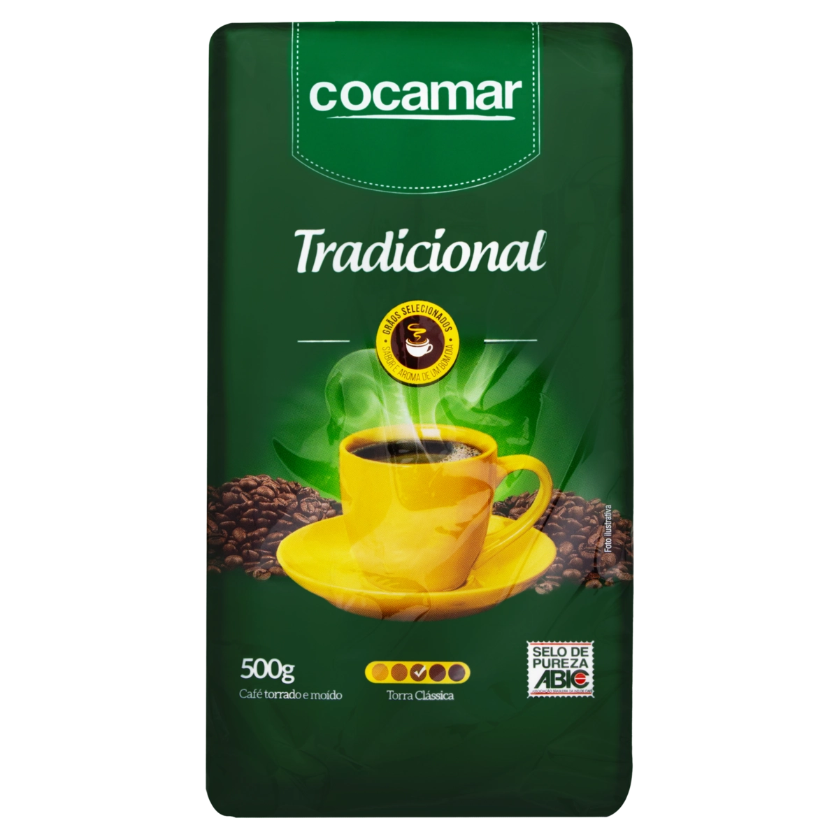 Café Torrado E Moído Tradicional Cocamar Pacote 500g