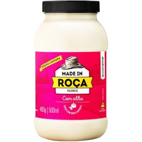 Maionese Made In Roca 480g Alho Pote