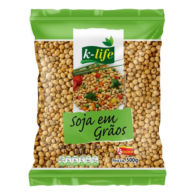 Soja Em Graos Kinino 500gr