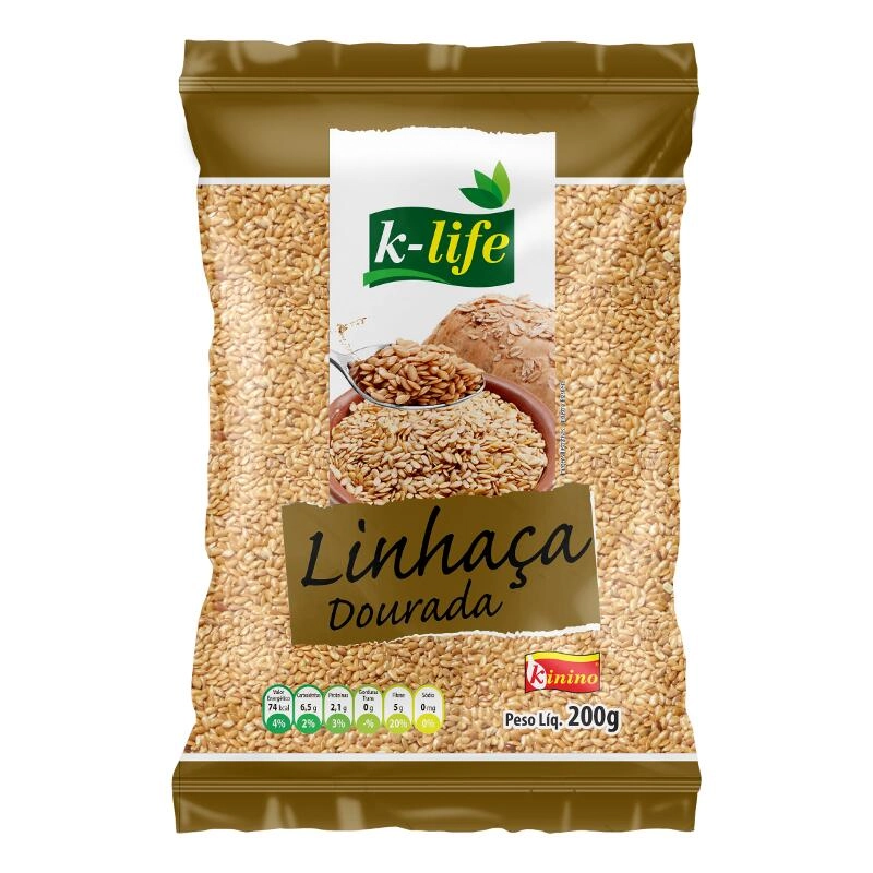 Semente Linhaça Dourada 200g Kinino Geral