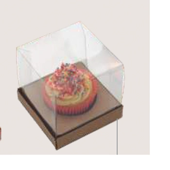 Caixa Cupcakes 8,5x8,5 Kraft