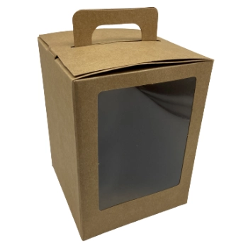 Caixa Mini Bolo/panetone Kraft 15x15x20cm