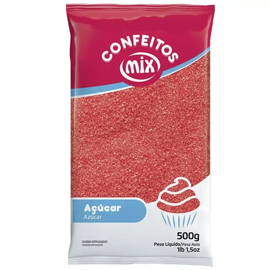 Acucar Cristal Vermelho Mix
